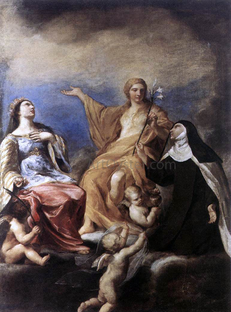 Andrea Sacchi The Three Magdalenes - Canvas Print