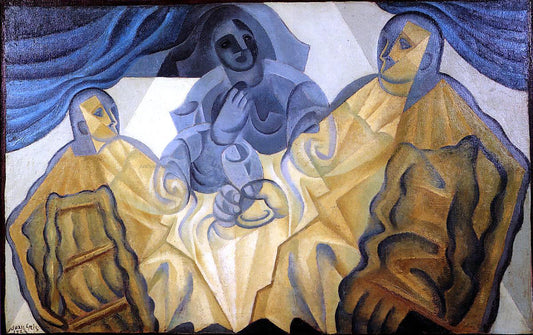 Juan Gris The Three Masks - Canvas Print