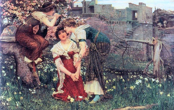 Edward Matthew Hale The Three Princesses - Canvas Print