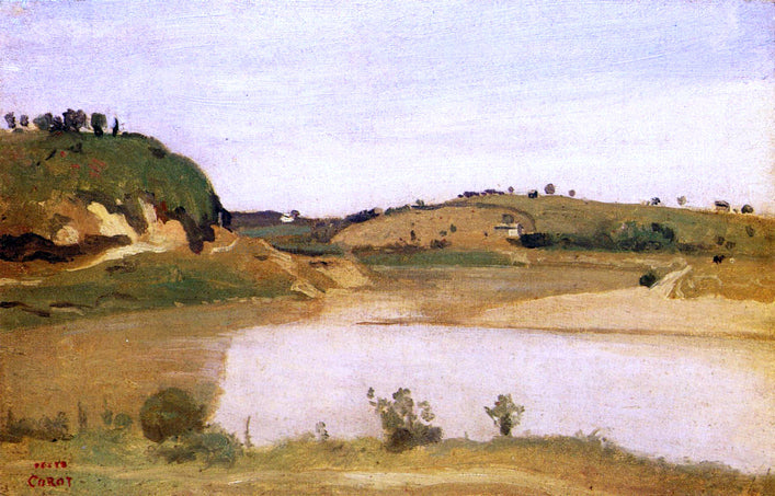 Jean-Baptiste-Camille Corot The Tiber near Rome - Canvas Print