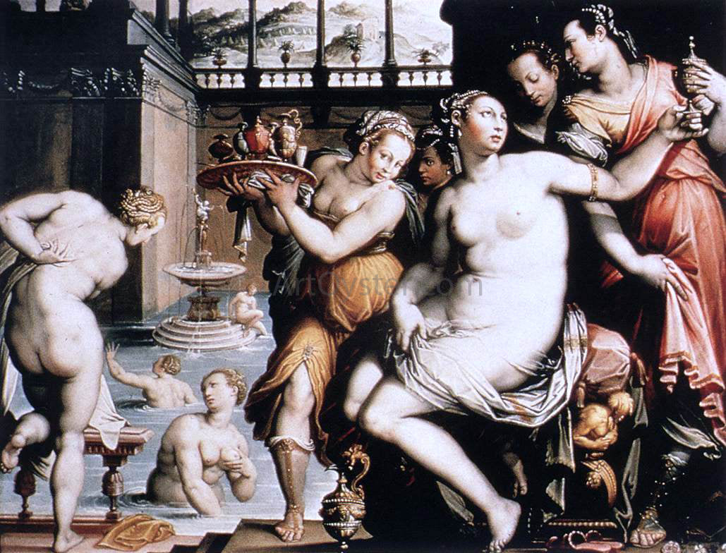 Jacopo Zucchi The Toilet of Bathsheba - Canvas Print