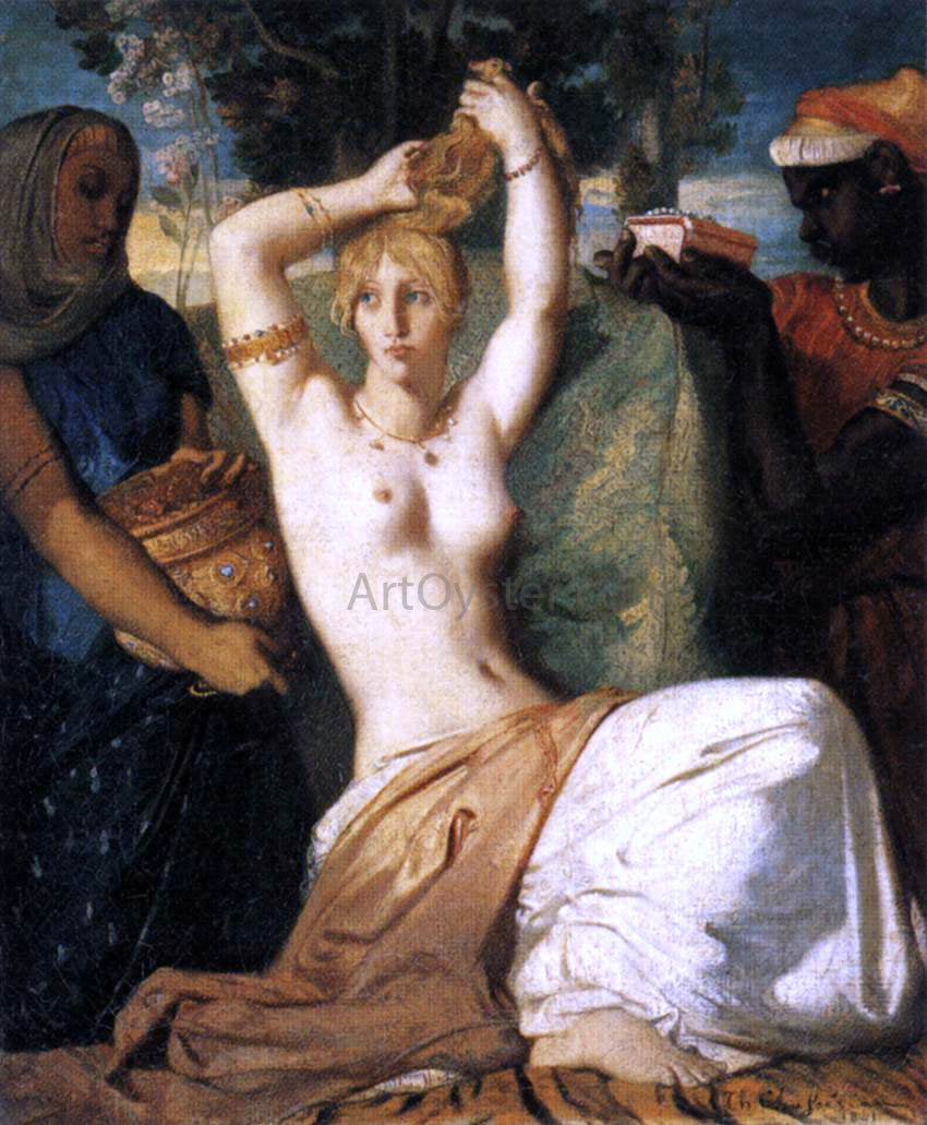 Theodore Chasseriau The Toilet of Esther - Canvas Print