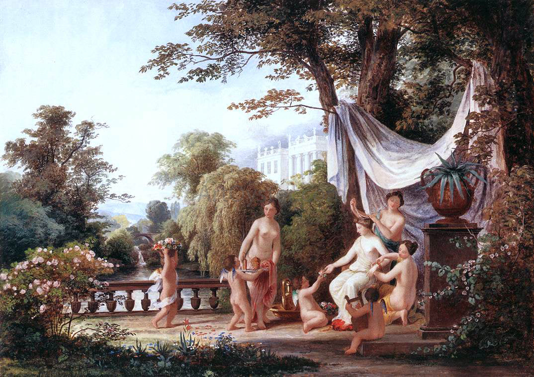 The Elder Karoly Marko The Toilet of Venus - Canvas Print
