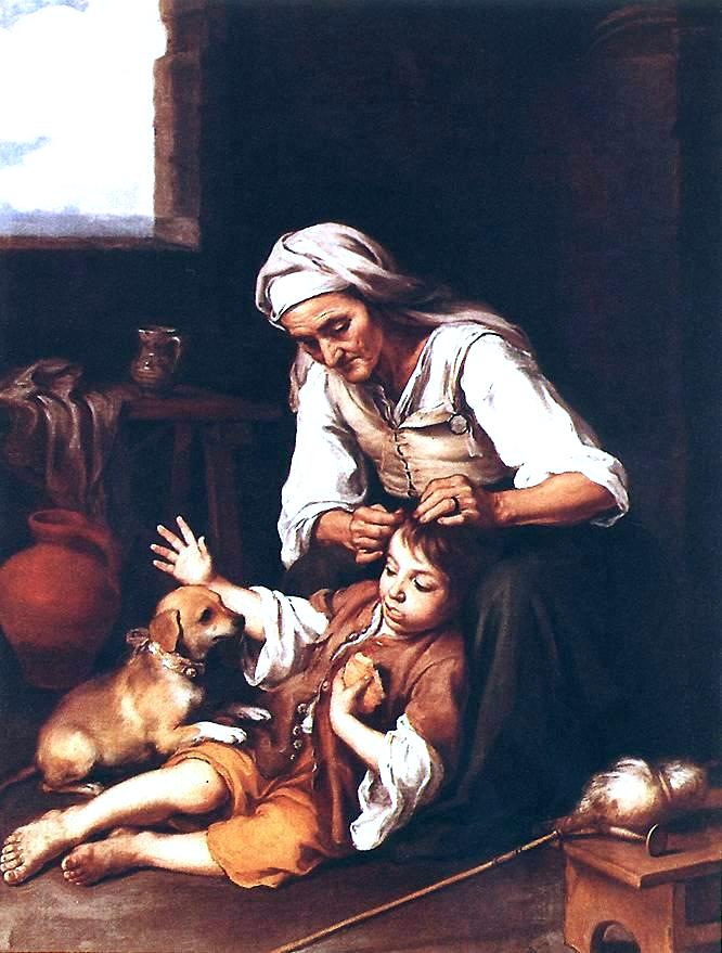 Bartolome Esteban Murillo The Toilette - Canvas Print