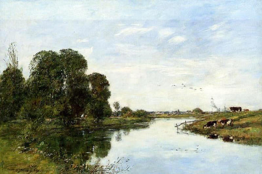 Eugene-Louis Boudin The Toques at Saint-Arnoult - Canvas Print