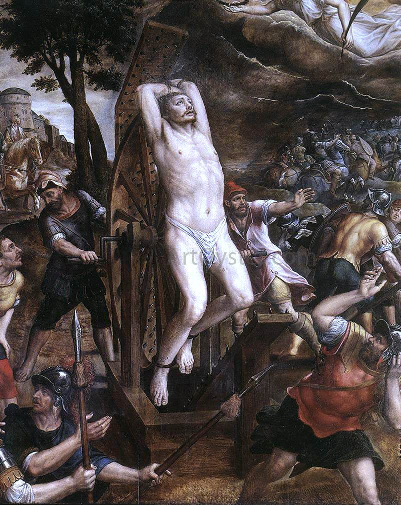 Michiel Van Coxcie The Torture of St George - Canvas Print