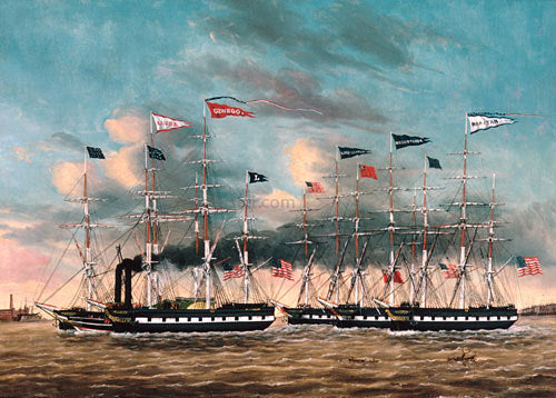 James Guy Evans The Tow Boat Conqueror - Canvas Print
