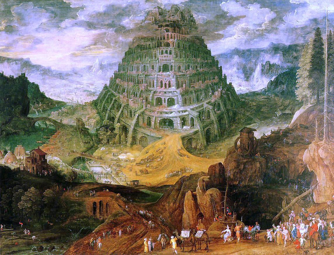 The Elder Jan Bruegel The Tower of Babel - Canvas Print