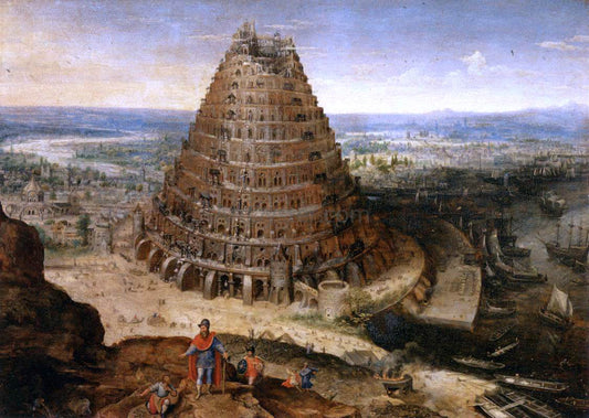 Lucas Van Valkenborch The Tower of Babel - Canvas Print
