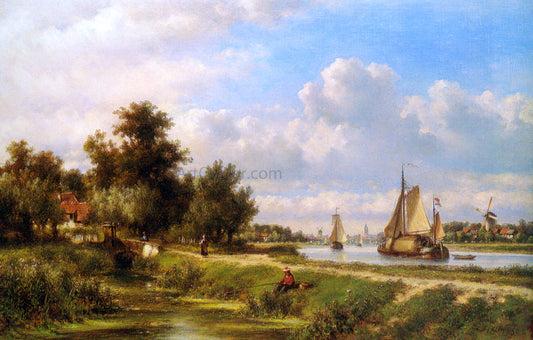 Lodewijk Johannes Kleijn The Townpath - Canvas Print
