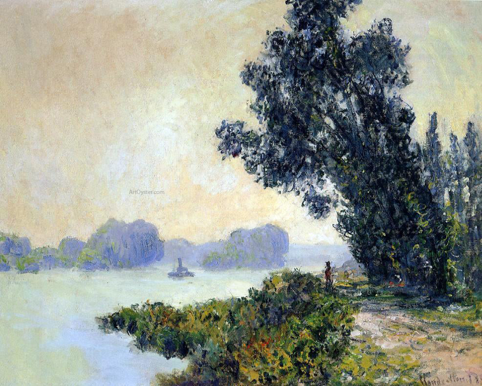 Claude Oscar Monet The Towpath at Granval - Canvas Print