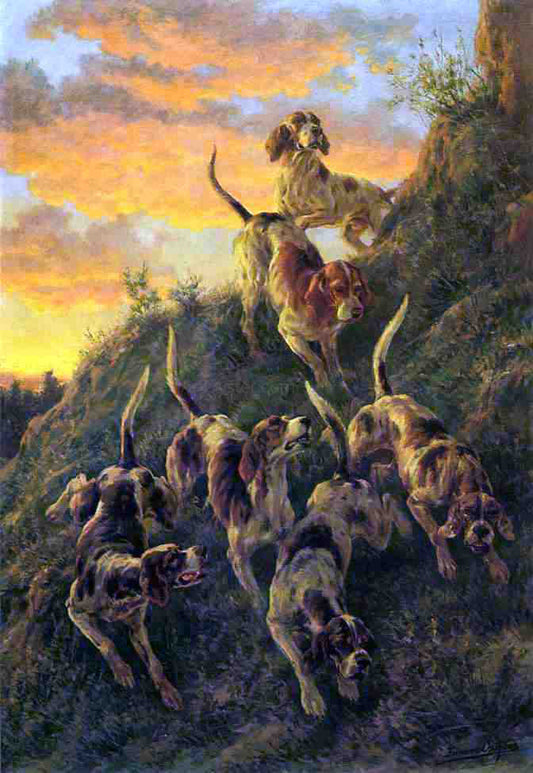 Edmond H Osthaus The Trail of the Cougar - Canvas Print