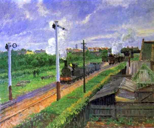 Camille Pissarro The Train, Bedford Park - Canvas Print