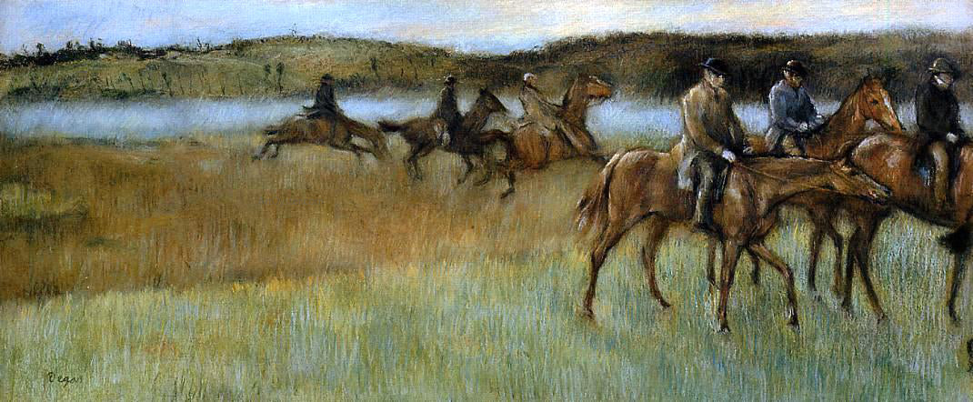 Edgar Degas The Trainers - Canvas Print
