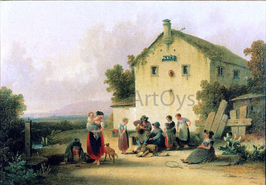 Joshua Shaw The Traveling Tinker - Canvas Print