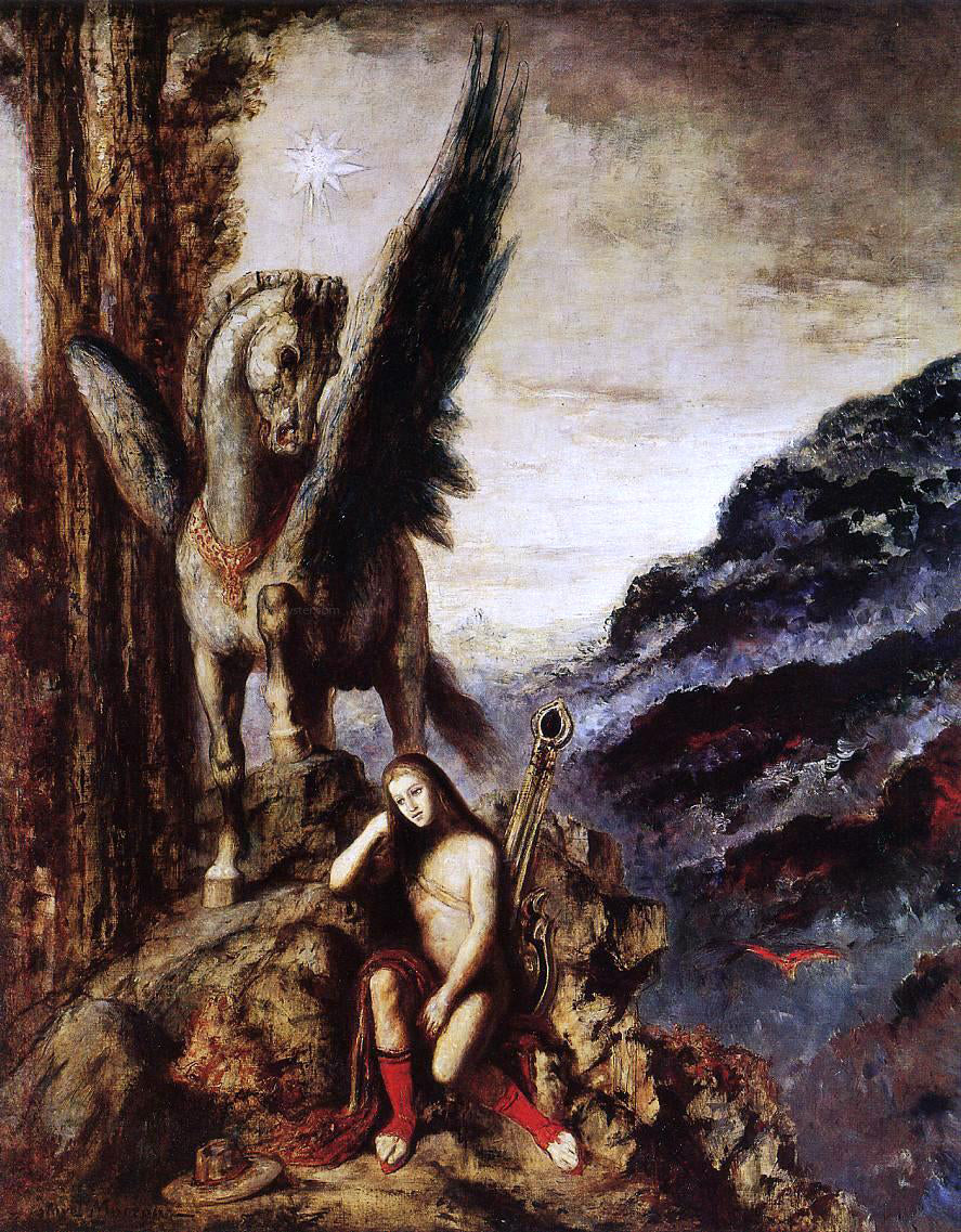 Gustave Moreau The Travelling Poet - Canvas Print