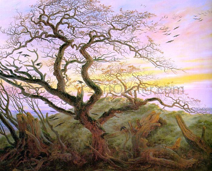 Caspar David Friedrich The Tree of Crows - Canvas Print