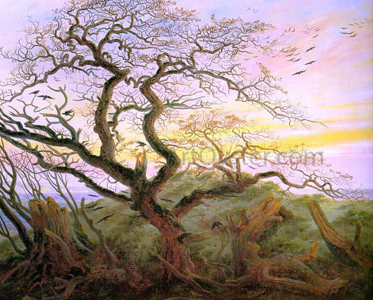 Caspar David Friedrich The Tree of Crows - Canvas Print