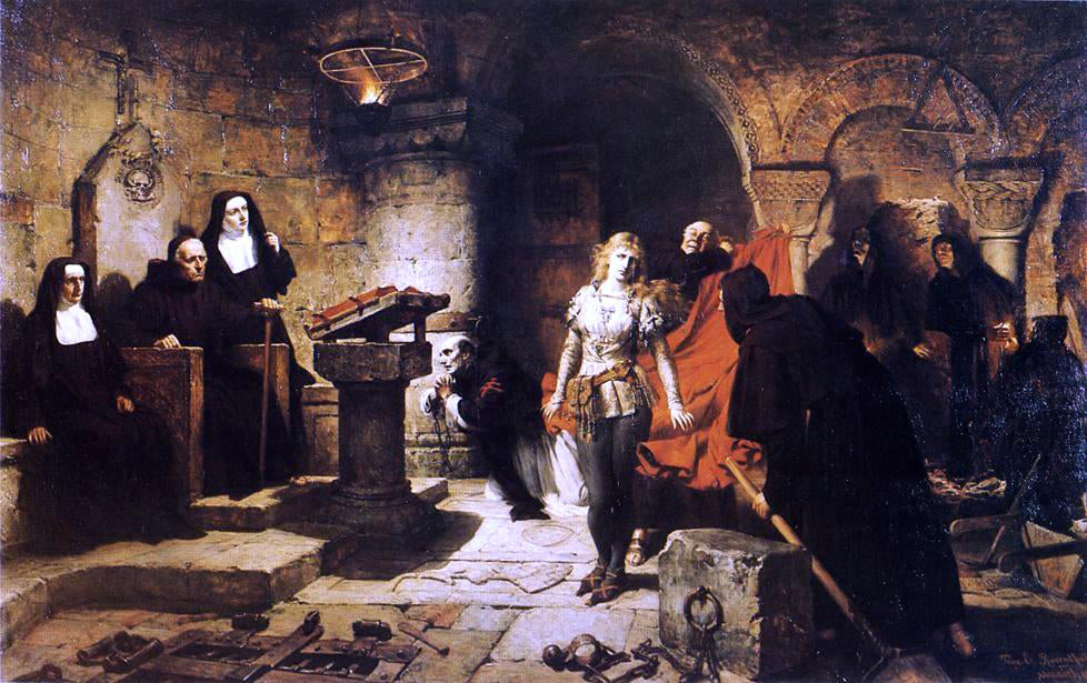 Toby Edward Rosenthal The Trial of Constance de Beverly - Canvas Print