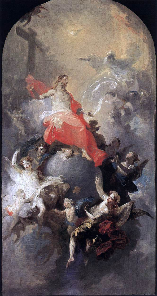 Franz Anton Maulbertsch The Trinity - Canvas Print