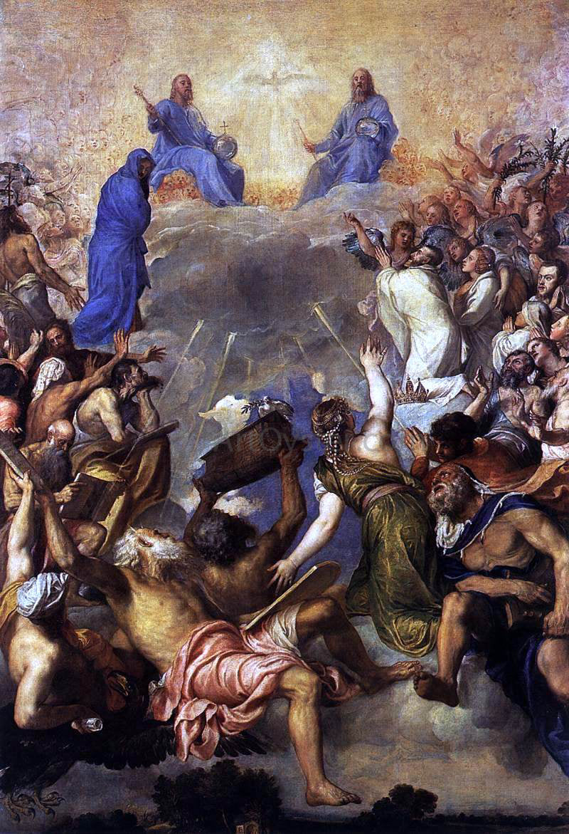 Titian The Trinity in Glory - Canvas Print