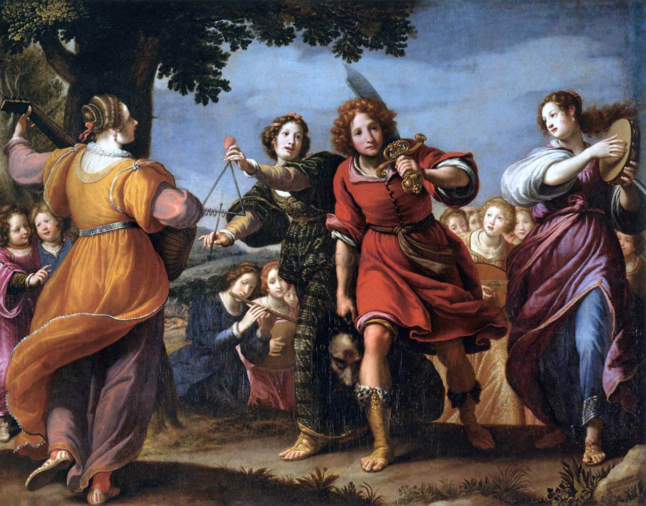 Matteo Rosselli The Triumph of David - Canvas Print
