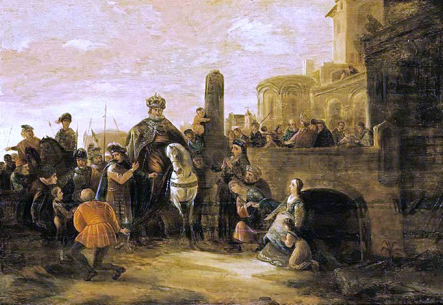 The Elder Jacob Willemsz De Wet The Triumph of Mordechai - Canvas Print