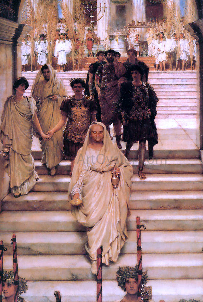 Sir Lawrence Alma-Tadema The Triumph of Titus - Canvas Print