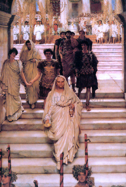 Sir Lawrence Alma-Tadema The Triumph of Titus - Canvas Print