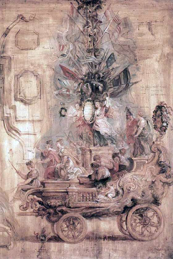 Peter Paul Rubens The Triumphal Car of Kallo (sketch) - Canvas Print