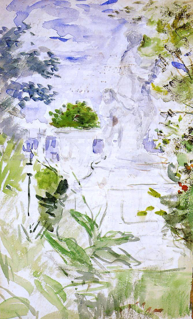 Berthe Morisot The Tuileries - Canvas Print