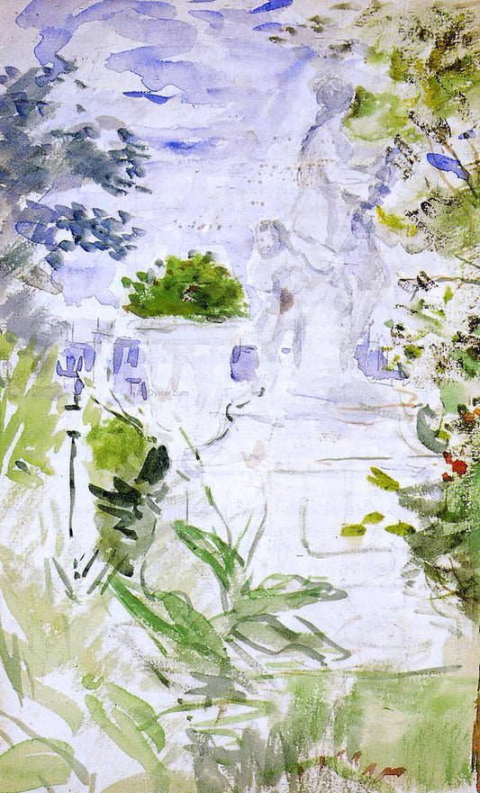 Berthe Morisot The Tuileries - Canvas Print