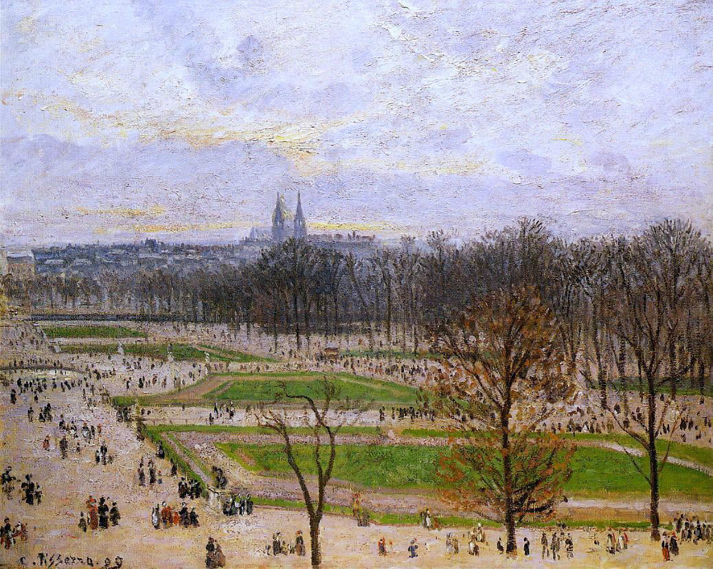 Camille Pissarro The Tuilleries Gardens: Winter Afternoon - Canvas Print