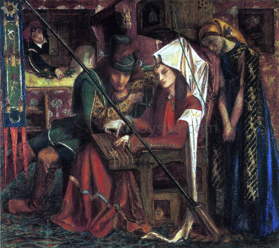 Dante Gabriel Rossetti The Tune of Seven Towers - Canvas Print