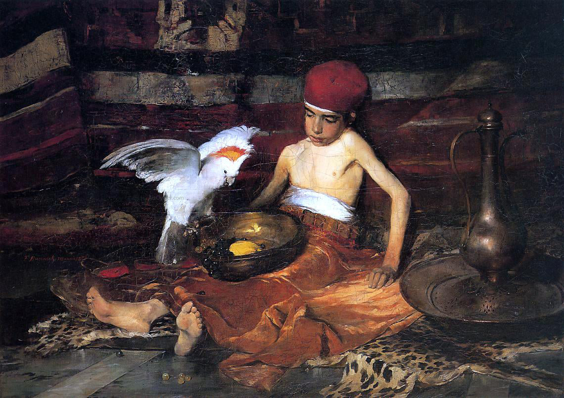 Frank Duveneck The Turkish Page - Canvas Print