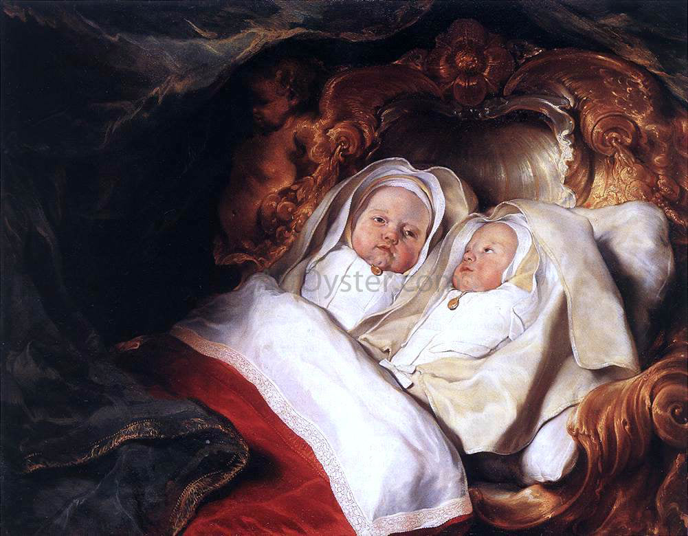 Salomon De Bray The Twins Clara and Aelbert de Bray - Canvas Print