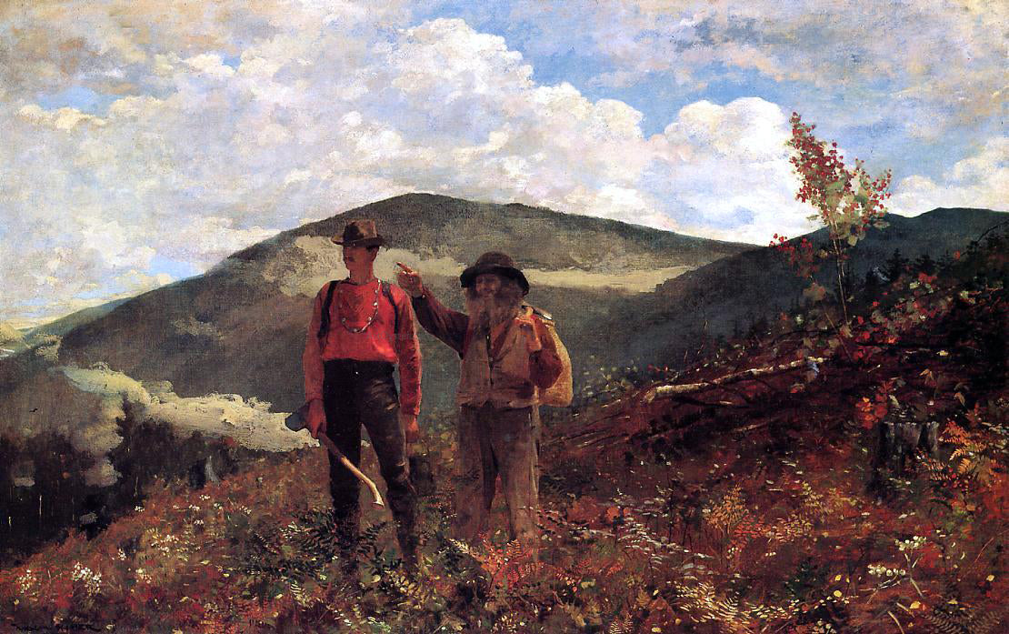 Winslow Homer The Two Guides - Canvas Print
