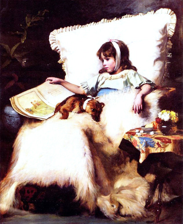 Charles Burton Barber The Two Invalids - Canvas Print