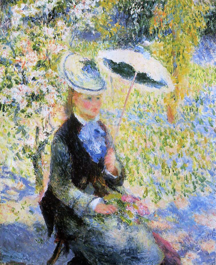 Pierre Auguste Renoir The Umbrella - Canvas Print