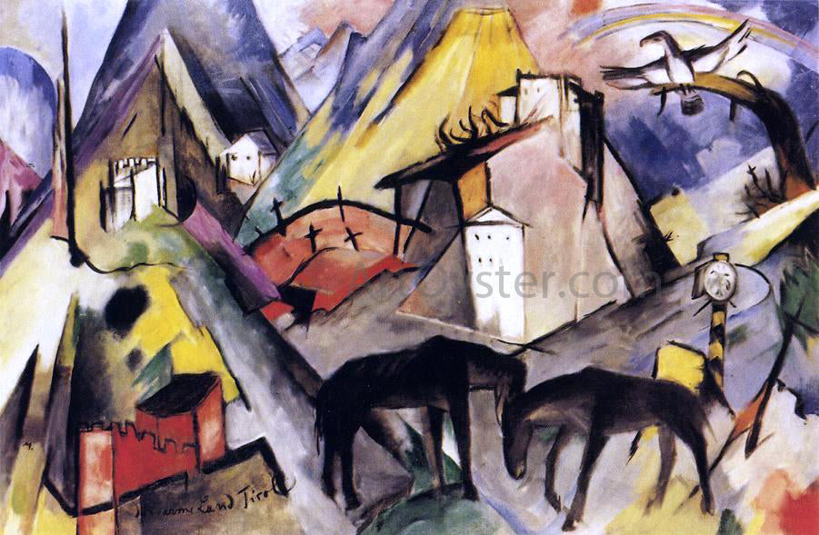 Franz Marc The Unfortunte Land of Tyrol - Canvas Print