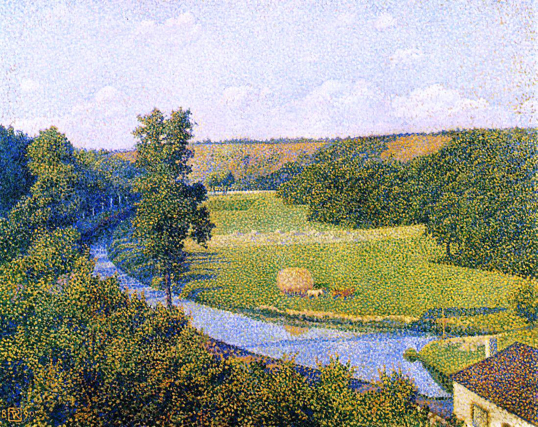 Theo Van Rysselberghe The Valley of the Sambre - Canvas Print