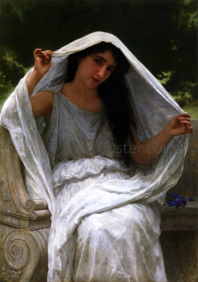 William Adolphe Bouguereau The Veil - Canvas Print