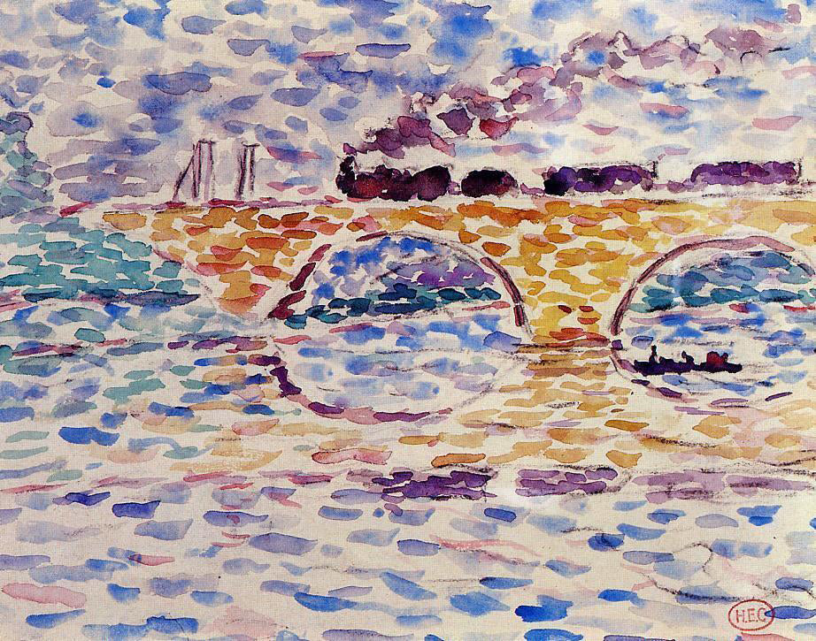 Henri Edmond Cross The Viaduct - Canvas Print