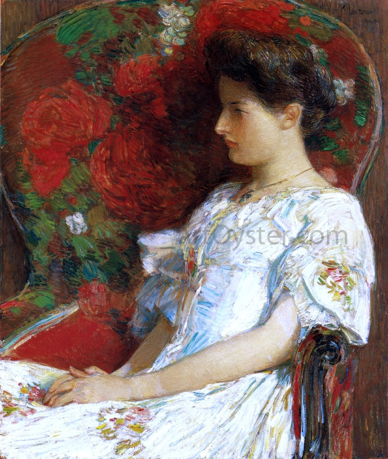Frederick Childe Hassam The Victorian Chair - Canvas Print