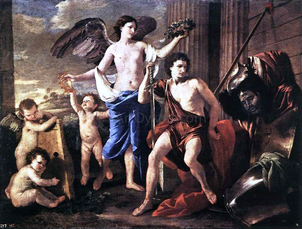 Nicolas Poussin The Victorious David - Canvas Print