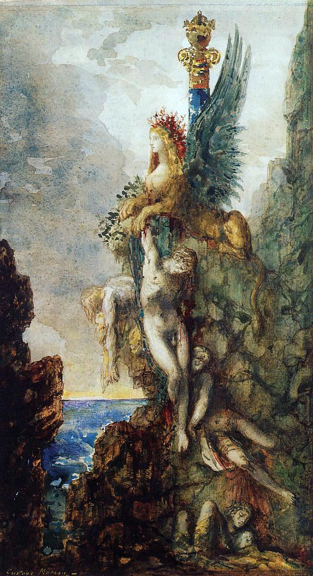 Gustave Moreau The Victorious Sphinx - Canvas Print