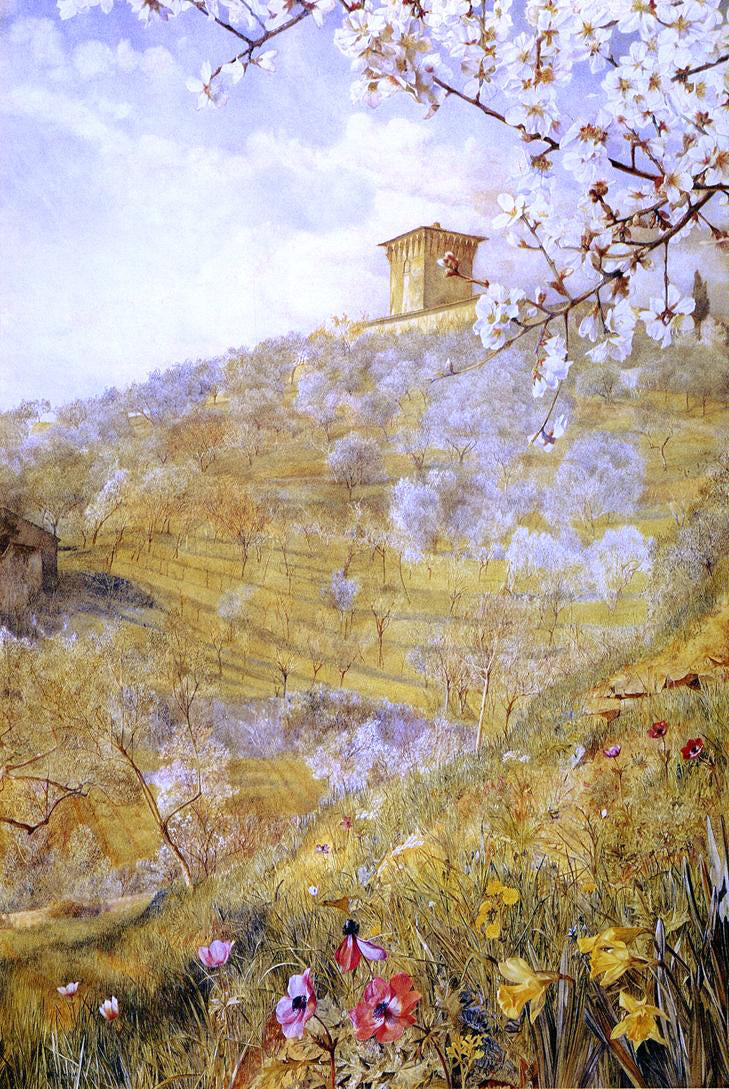 Henry Roderick Newman The Villa di Bellosguardo - Canvas Print