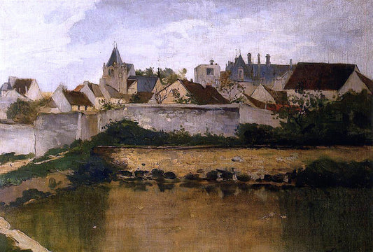 Charles Francois Daubigny The Village, Auvers-sur-Oise - Canvas Print