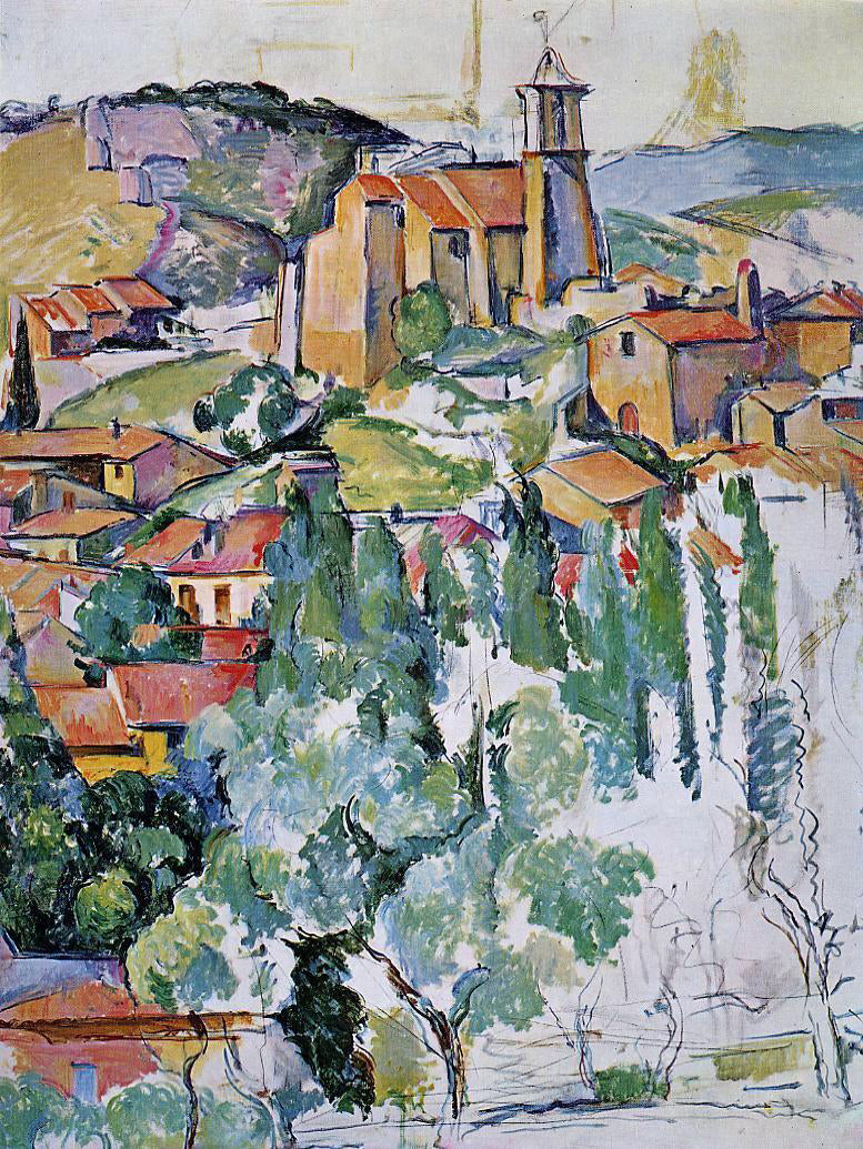 Paul Cezanne A Village of Gardanne - Canvas Print