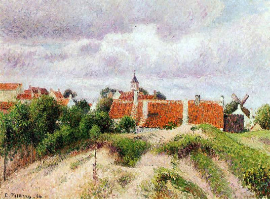 Camille Pissarro The Village of Knocke, Belgium - Canvas Print